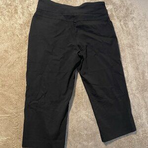 Ruby Rd Pants Womens 8 Capri Black High Rise Stretch Nylon Modest Minimal